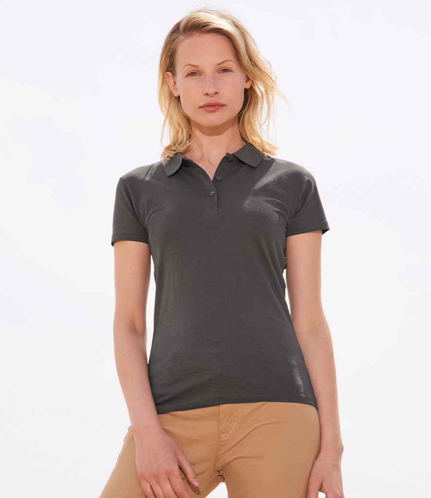 Dark grey women's outlet polo shirt